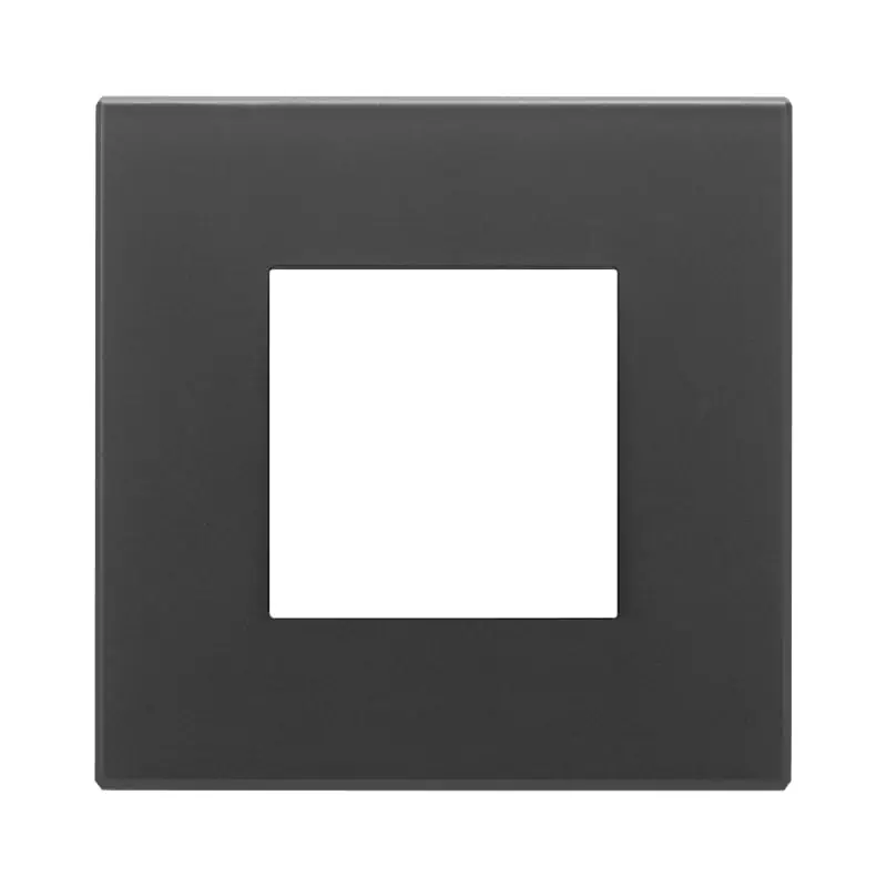 Placca 2M nero satinato - Vimar 22642.73