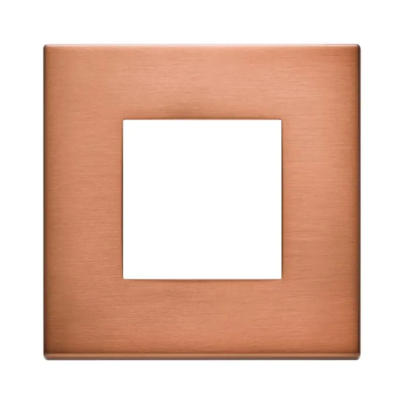 Placca 2M rame spazzolato - Vimar 22642.86