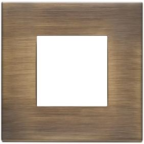 Placca 2M bronzo antico spazzolato - Vimar 22642.87