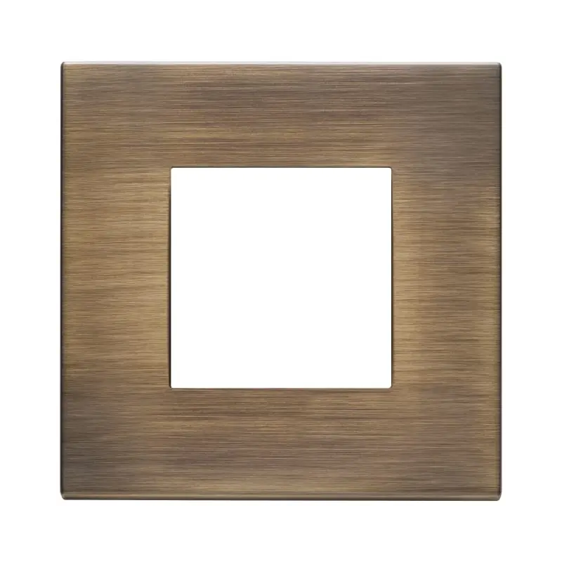 Placca 2M bronzo antico spazzolato - Vimar 22642.87