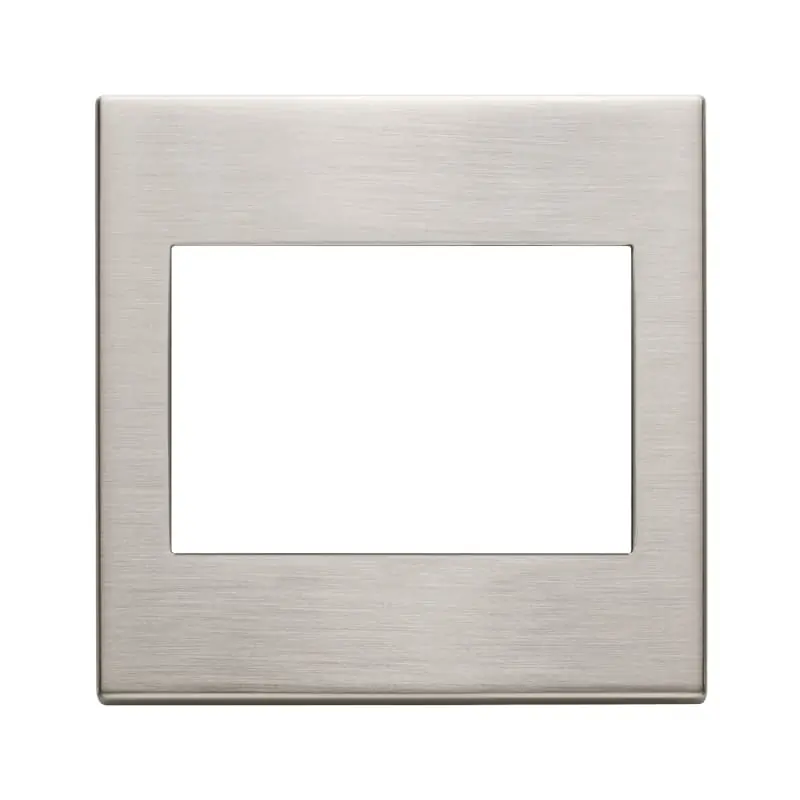 Placca 3M BS nichel spazzolato - Vimar 22648.11