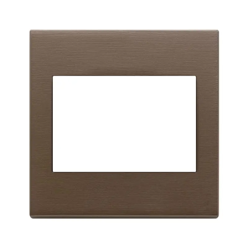 Placca 3M BS bronzo scuro spazzolato - Vimar 22648.12