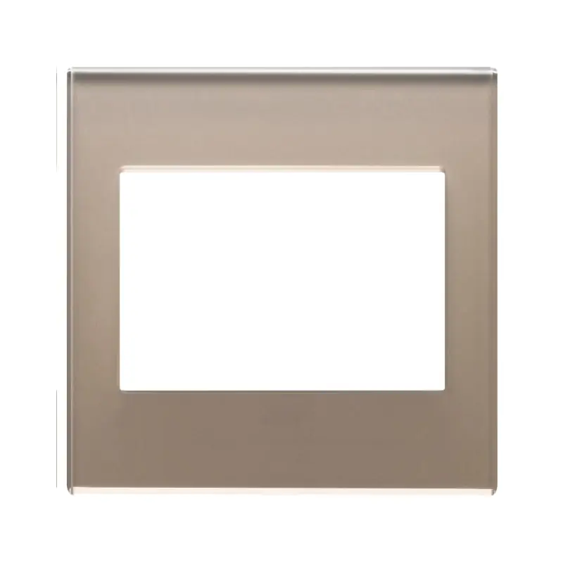 Placca 3M BS opale bruno - Vimar 22648.77