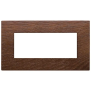 Placca 5M BS noce americano - Vimar 22649.32