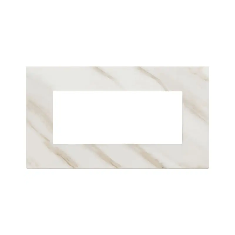 Placca 5M BS bianco Calacatta - Vimar 22649.51