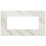 Placca 5M BS bianco Calacatta - Vimar 22649.51