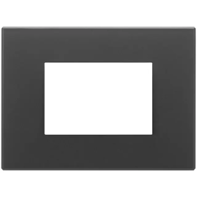 Placca 3M nero satinato - Vimar 22653.73