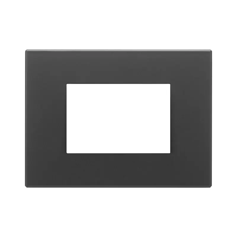 Placca 3M nero satinato - Vimar 22653.73