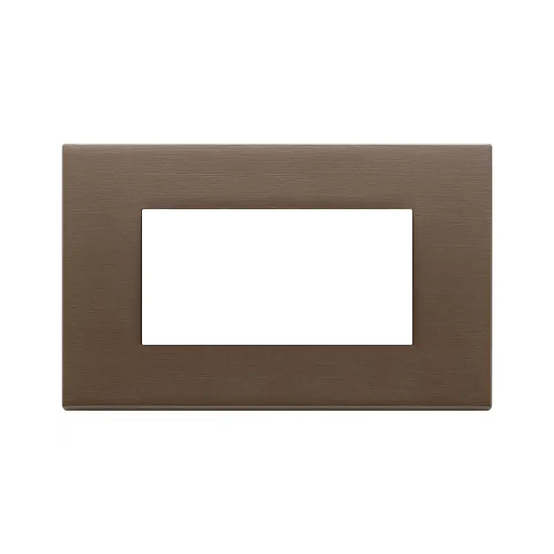 Placca 4M bronzo scuro spazzolato - Vimar 22654.12