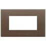 Placca 4M bronzo scuro spazzolato - Vimar 22654.12