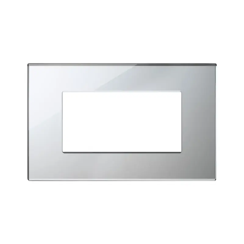 Placca 4M argento ghiaccio - Vimar 22654.75