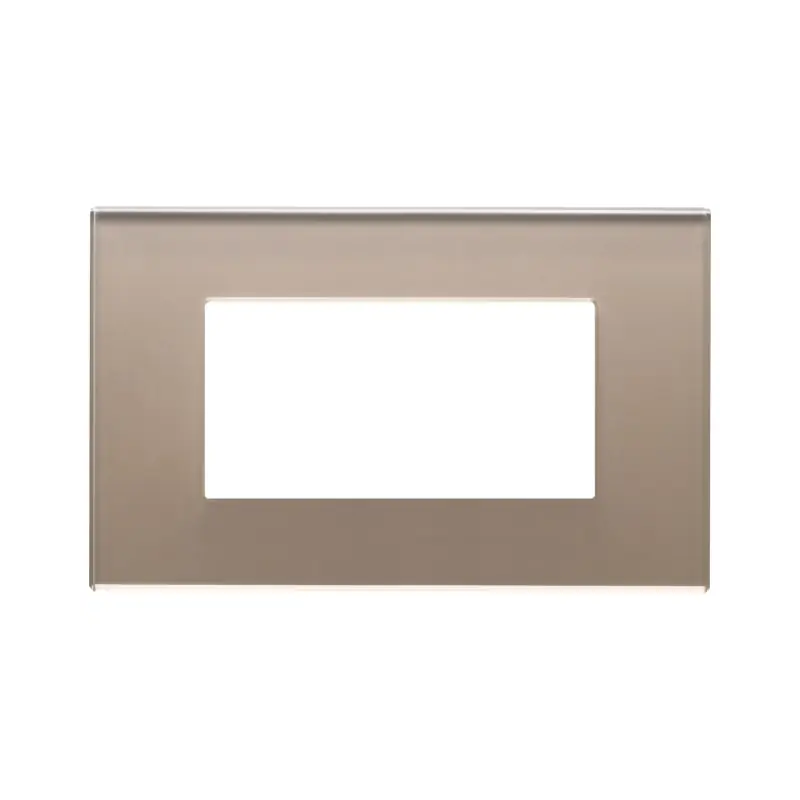 Placca 4M opale bruno - Vimar 22654.77