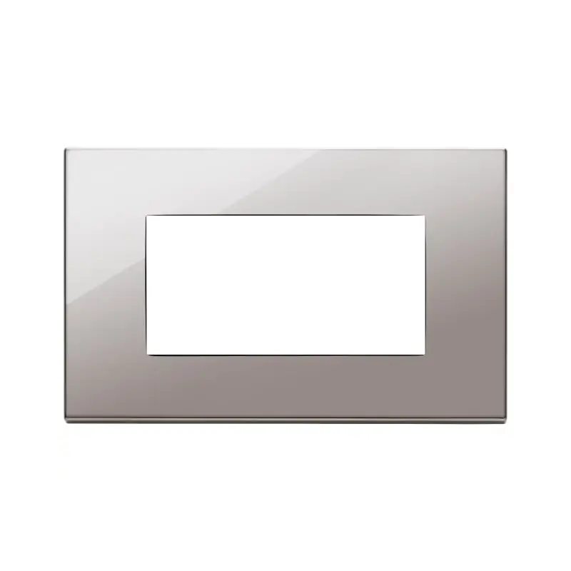 Placca 4M cromo nero - Vimar 22654.83