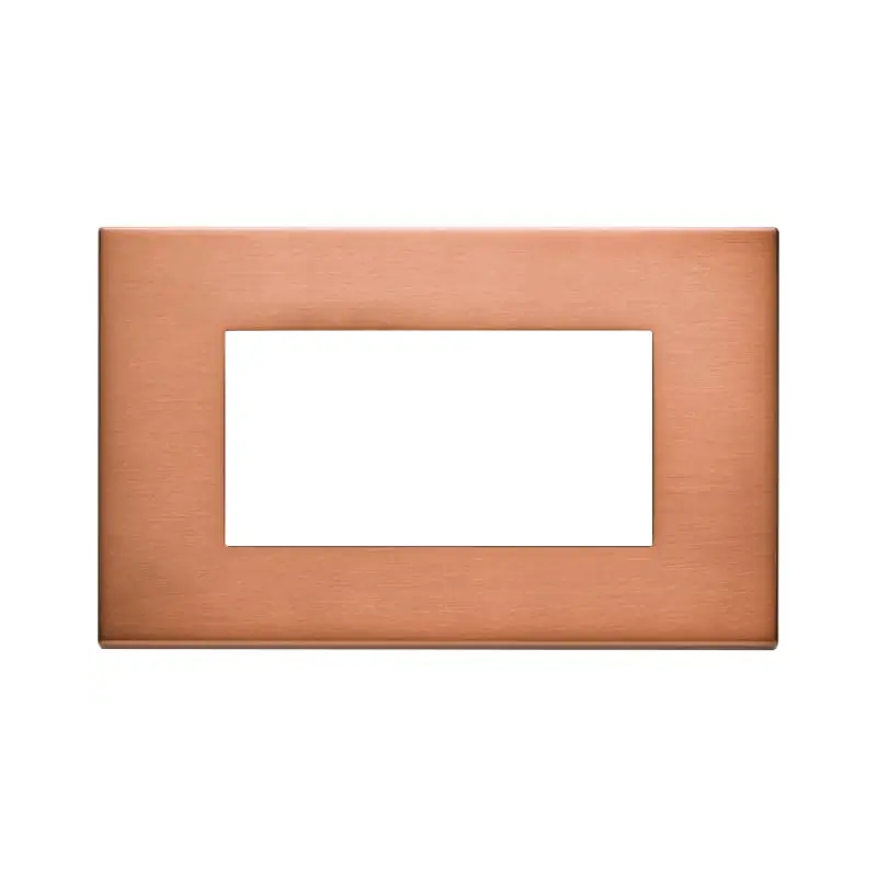 Placca 4M rame spazzolato - Vimar 22654.86