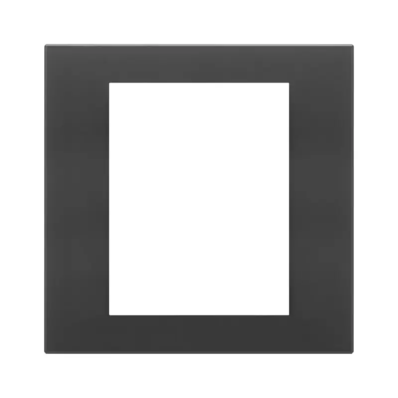 Placca 8M nero satinato - Vimar 22668.73