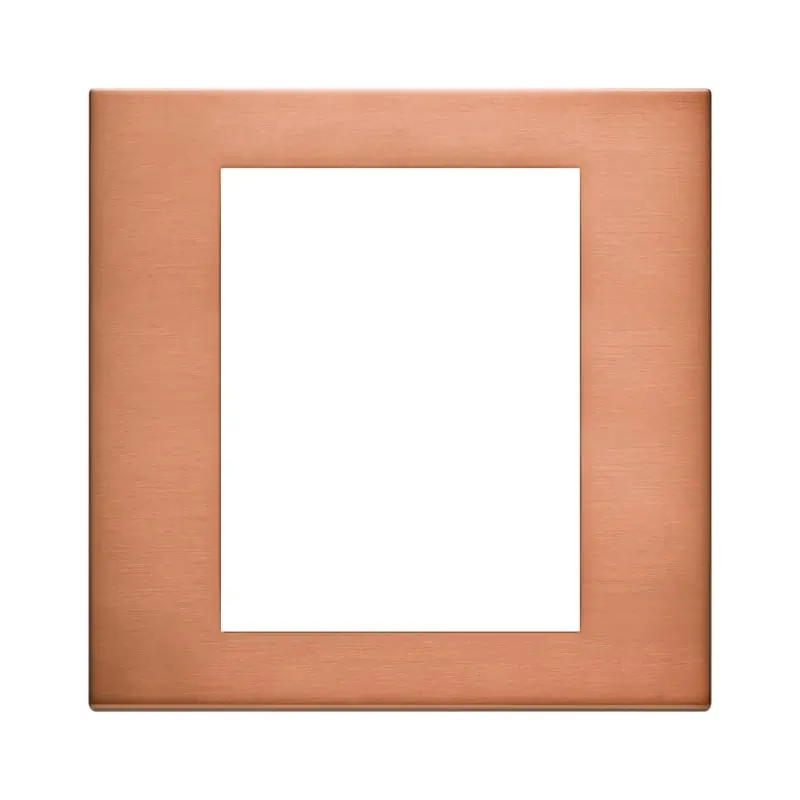 Placca 8M rame spazzolato - Vimar 22668.86