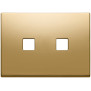 Placca 3Mx2 Flat oro - Vimar 22683.2.82