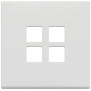 Placca 2Mx4 Flat bianco matt - Vimar 22692.01