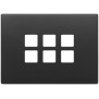 Placca 3Mx6 Flat grigio antracite - Vimar 22693.03