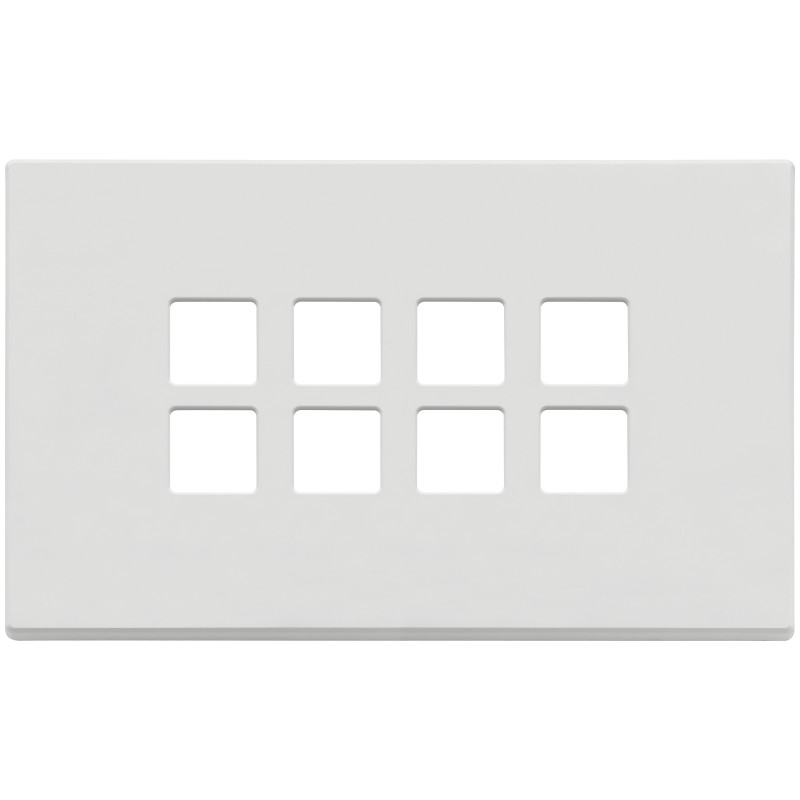 Placca 4Mx8 Flat bianco matt - Vimar 22694.01