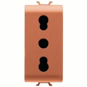 PR.1M 2P+T 16A BIV.P17-11 ST.ITA.ARANCIO - Gewiss GW10233