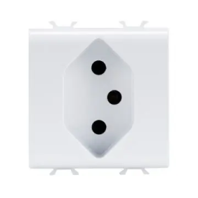 PRESA SVIZZERA TIPO 13 2P+T 10A 250V BIA - Gewiss GW10346