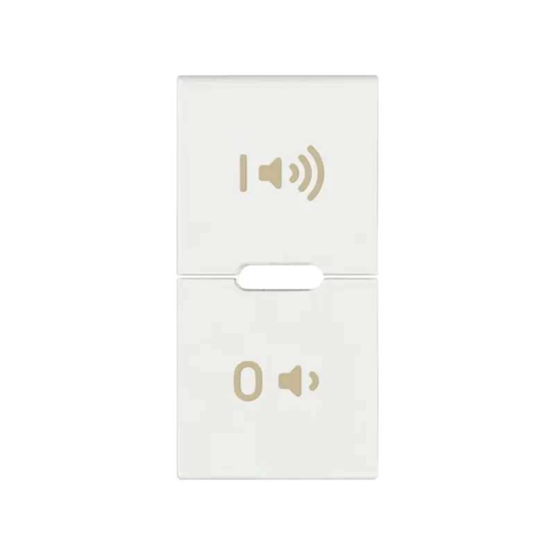 Tasto 1M simboli ON/OFF volume bianco - Vimar R19531.24.B