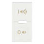 Tasto 1M simboli ON/OFF volume bianco - Vimar R19531.24.B