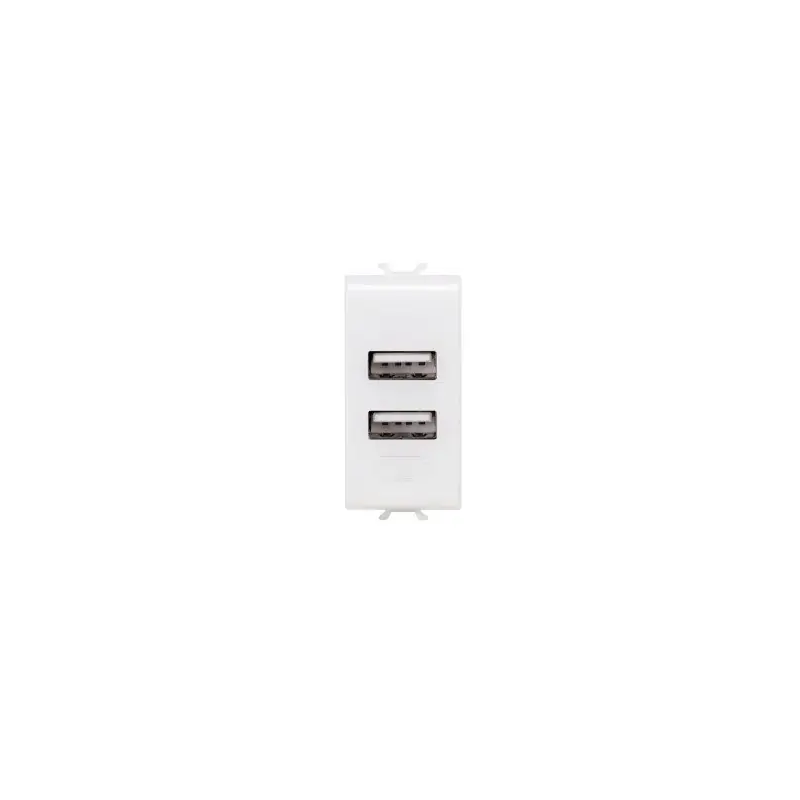 ALIMENTATORE DOPPIO USB 1M BIANCO - Gewiss GW10450