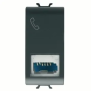 CONN.TELEFONICO ST.INGLESE NERO - Gewiss GW12406