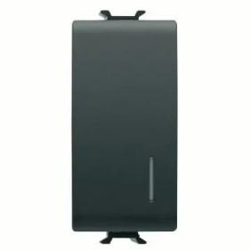 INTERR.1M 1P 16AX ILL.LOC.NERO - Gewiss GW12002