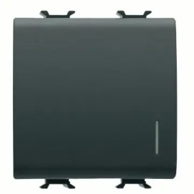 PULSANTE 2M 1P NA 16A ILL.LOC.NERO - Gewiss GW12172