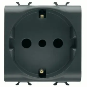 PRESA 2M 2P+T 16A P30 ST.ITA./TED.NERO - Gewiss GW12205