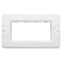 PLACCA 4 POS.BIANCO COMPACT - Gewiss GW24004