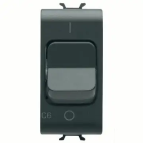 INT.AUT.MAGN.1P C6 3KA 230V ac 1M NERO - Gewiss GW12461