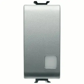 PULSANTE 1M 2P NA 16A ILL.SEGN.TITANIO - Gewiss GW14135