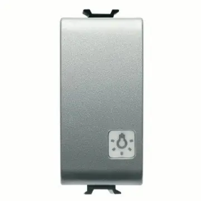 PULSANTE 1M 1P NA 16A ''LUCE'' TITANIO - Gewiss GW14151