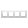 PLACCA ONE INT.2+2+2+2P O.BIANCO LATTE - Gewiss GW16128TB