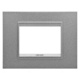 PLACCA LUX 3P METAL ALL.SATI.MONOCHROM - Gewiss GW16203XA