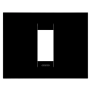 PLACCA GEO 1P NERO TONER - Gewiss GW16401TN
