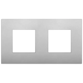 Placca 4M (2+2)int71 CL silver matt - Vimar 19643.79