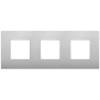 Placca 6M (2+2+2)int71 CL silver matt - Vimar 19644.79