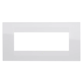 PLACCA GEO 6P BIANCO LATTE - Gewiss GW16406TB