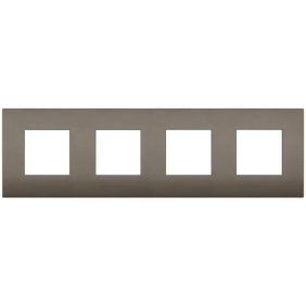 Placca 8M (2+2+2+2)int71 CL Metal - Vimar 19669.80