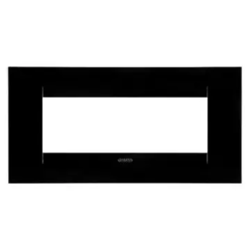 PLACCA GEO 6P NERO TONER - Gewiss GW16406TN