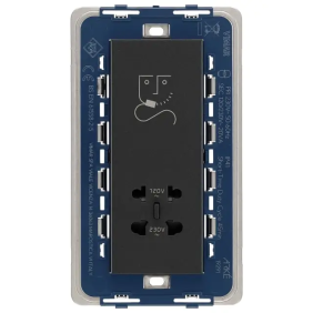 Presa per rasoio verticale 230V grigio - Vimar 19291