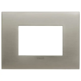 Placca fit 3M acciaio spazzolato - Vimar 19953.08