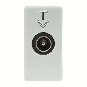 PRESA TV PASS.ATT.5 DB C.M.9,5MM SY/WT - Gewiss GW20386