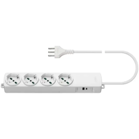 Presa multipla 4 univ.+USBA+USBC bianco - Vimar 01296.2USB.CC.B