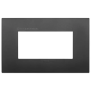 Placca Classic 4M antibatterico nero - Vimar 19654.AB.71